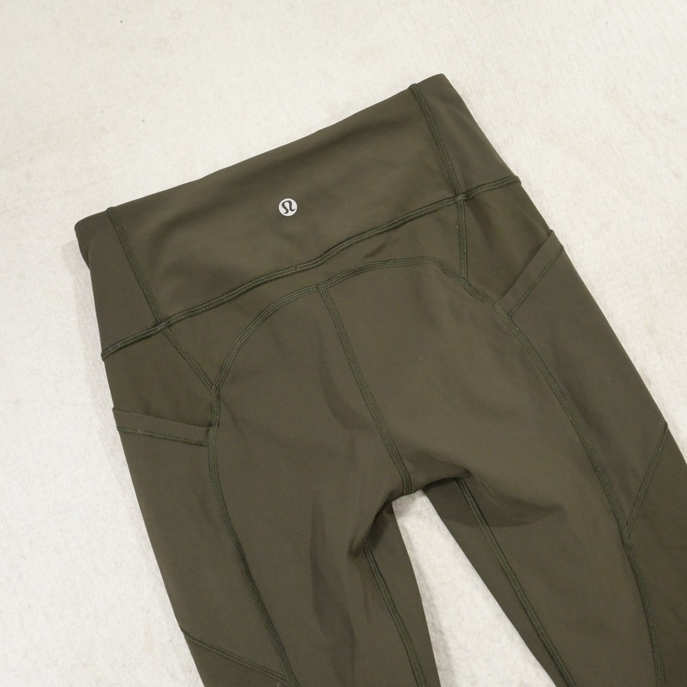 Lululemon All The Right Places Pant II Womens 4 Olive Green High Rise Pockets